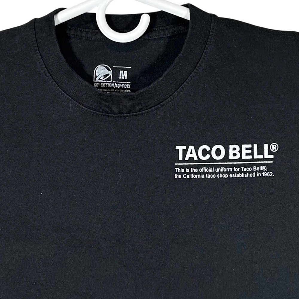 Taco Bell Live Mas Official Uniform Graphic T-Shirt Mens Medium Short Sleeve